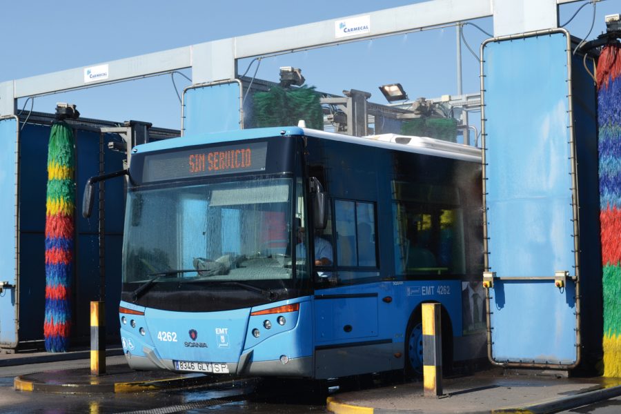 EMT y la limpieza de autobuses.