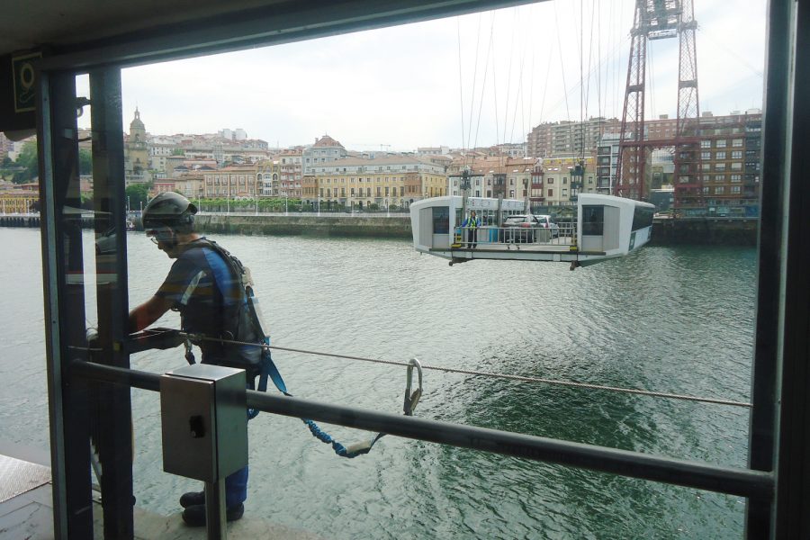 Líneas de vida puente colgante Vizcaya