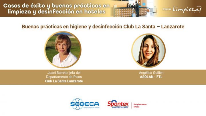 Angélica Guillén de Asolan - FTL y Juani Barreto, jefa del Departamento de Pisos Club La Santa Lanzarote