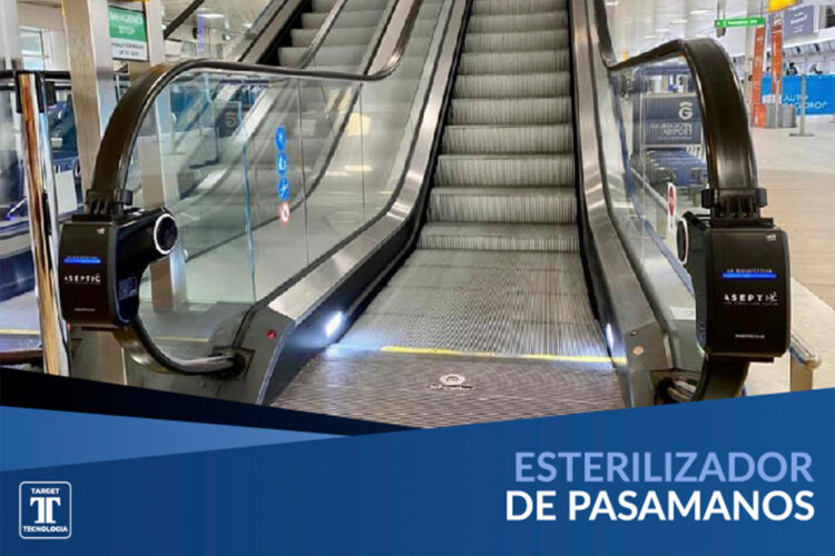 Clearwin UVC, desinfección pasamanos escaleras mecánicas