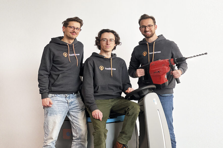 tres hombres que son los cofundadores de toolsense