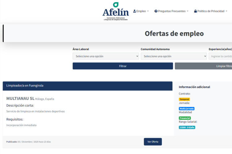 Portal Empleo Afelin