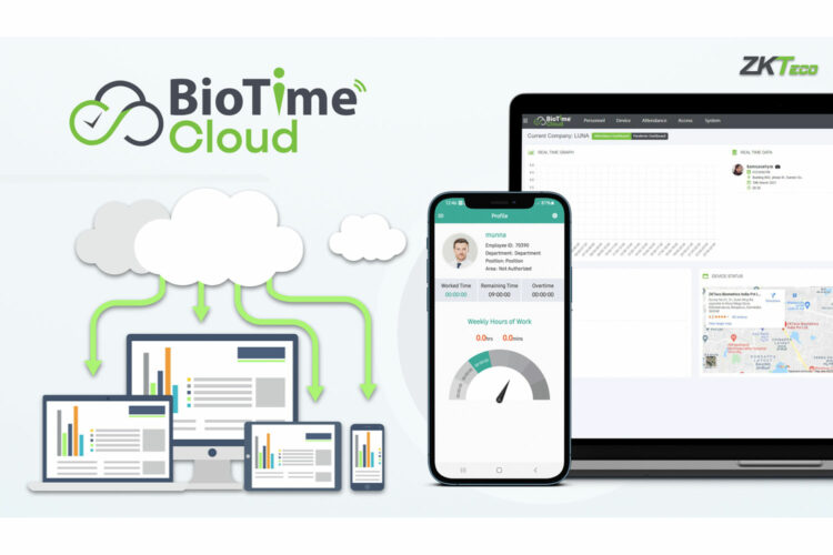 solución de tiempo y asistencia BioTime Cloud de ZKTeco